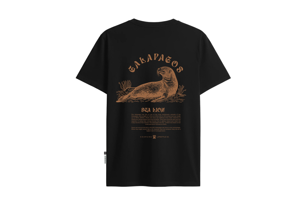 SEA LION BLACK T-SHIRT