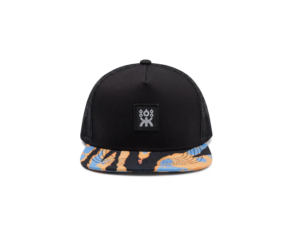 SHAMUNA FLAT TRUCKER BLACK ACID BRIM