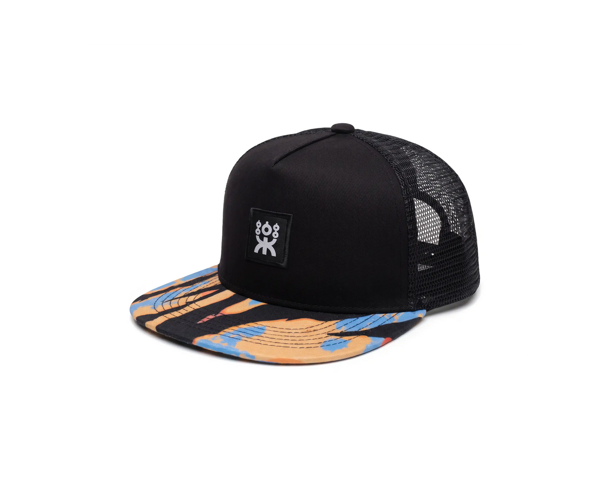 SHAMUNA FLAT TRUCKER BLACK ACID BRIM