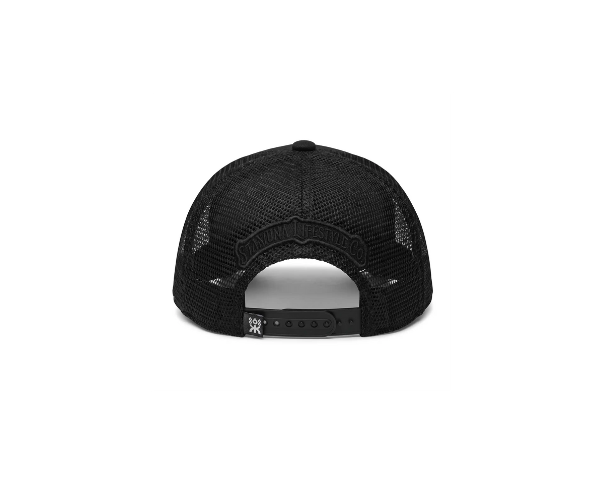 SHAMUNA FLAT TRUCKER BLACK ACID BRIM