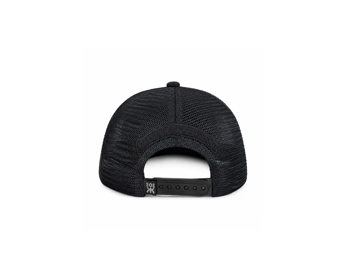 SHAMUNA FLAT TRUCKER BLACK SUMI RED&BLUE