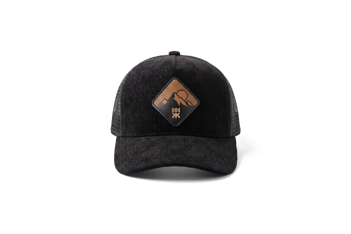 SHAMUNA TRUCKER MOUNTAINS LEATHER BLACK