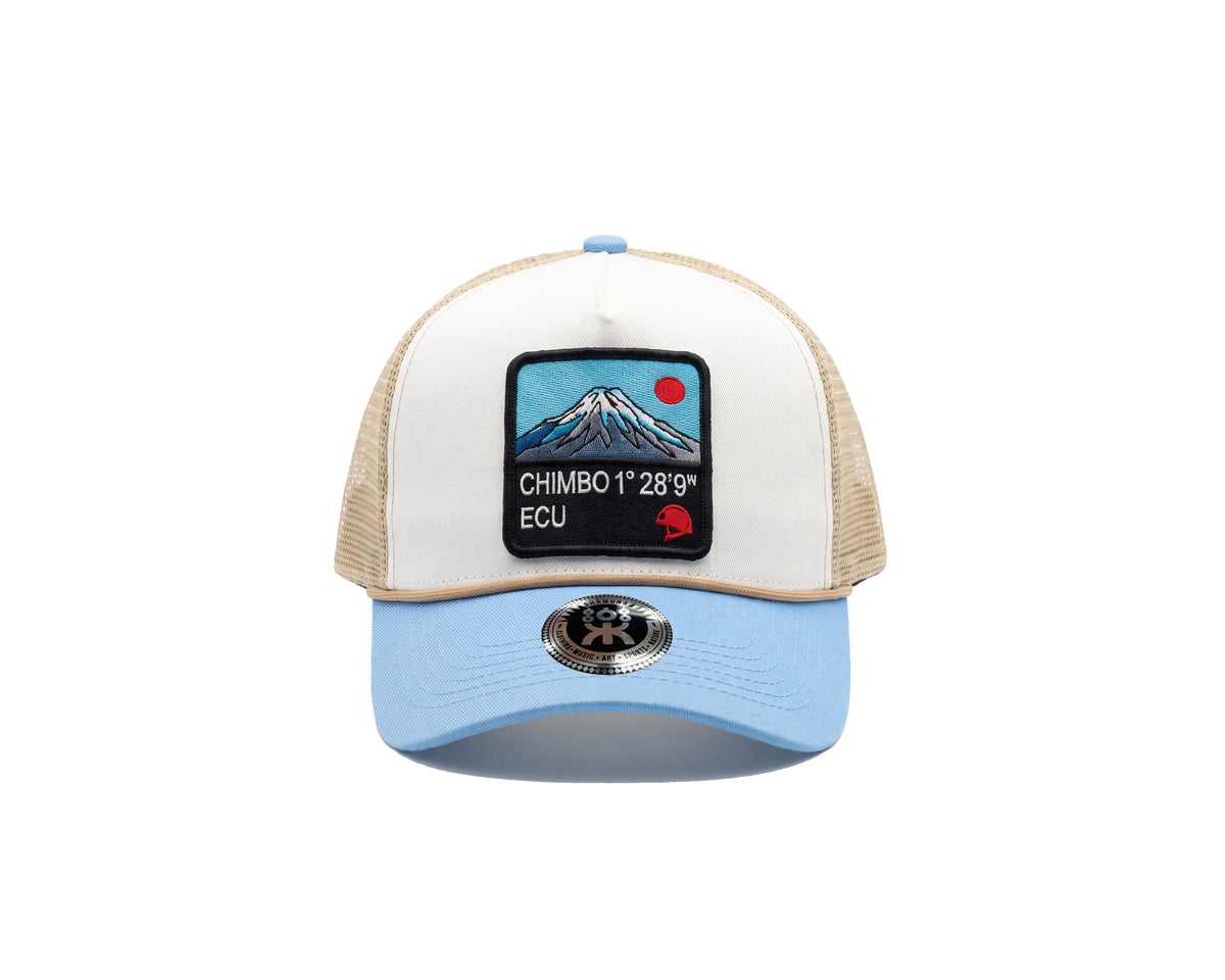 SHAMUNA TRUCKER PARCHE CHIMBO LATº BEIGE&BLUE