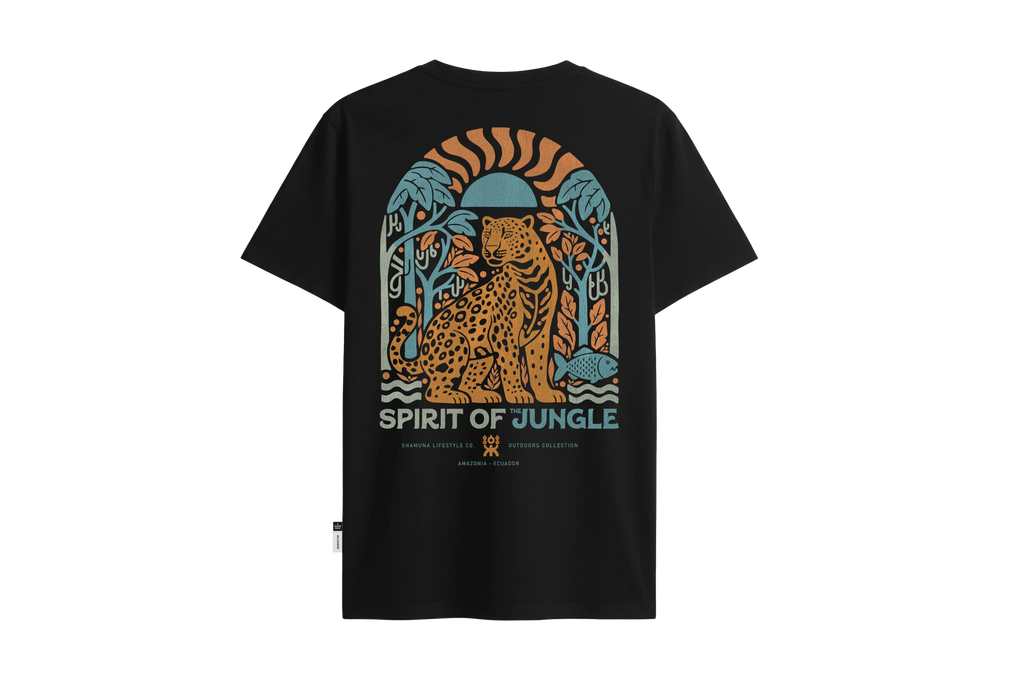 SPIRIT OF THE JUNGLE BLACK T-SHIRT