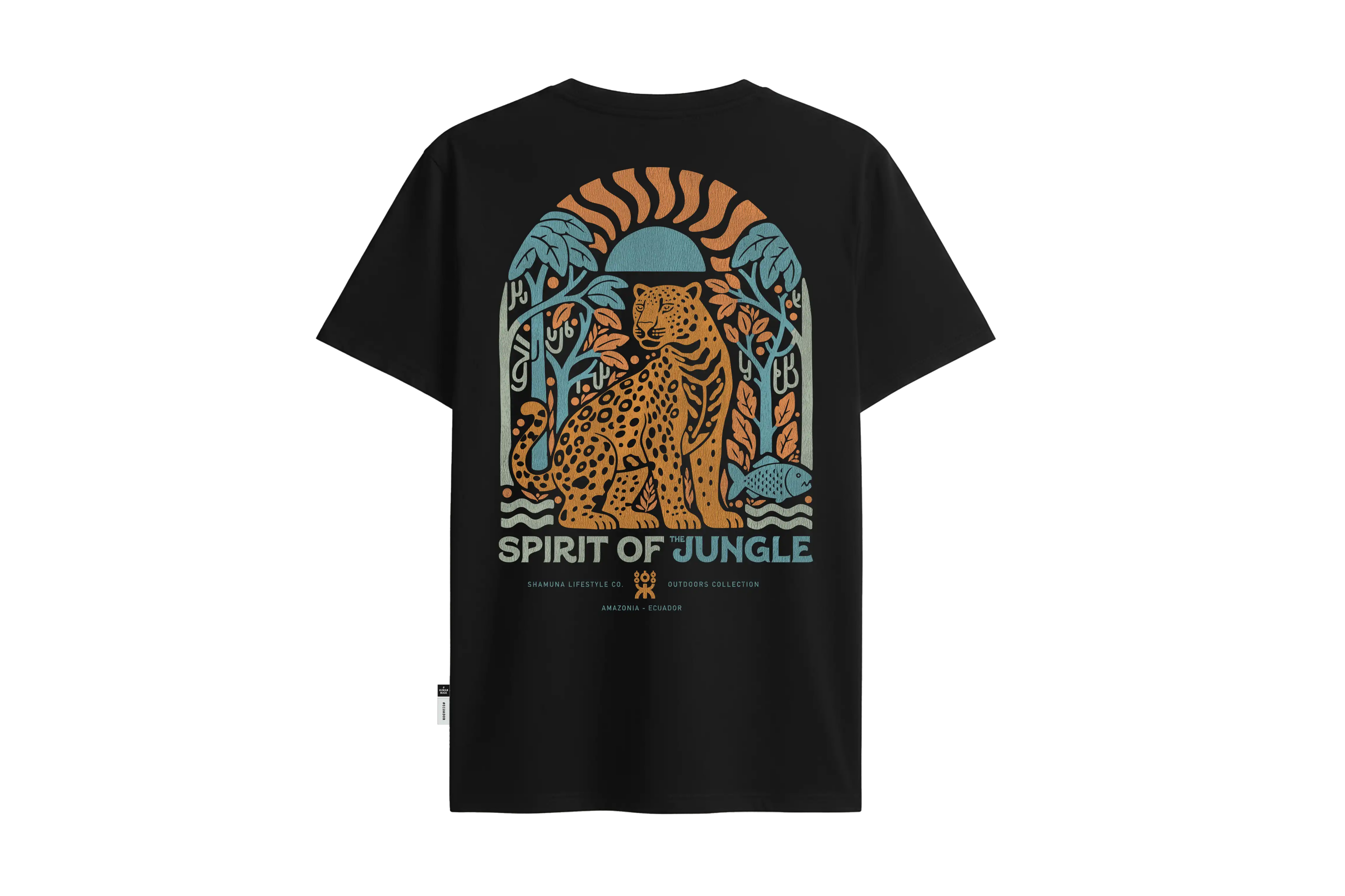 SPIRIT OF THE JUNGLE BLACK T-SHIRT