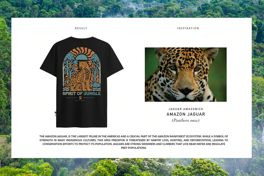 SPIRIT OF THE JUNGLE BLACK T-SHIRT