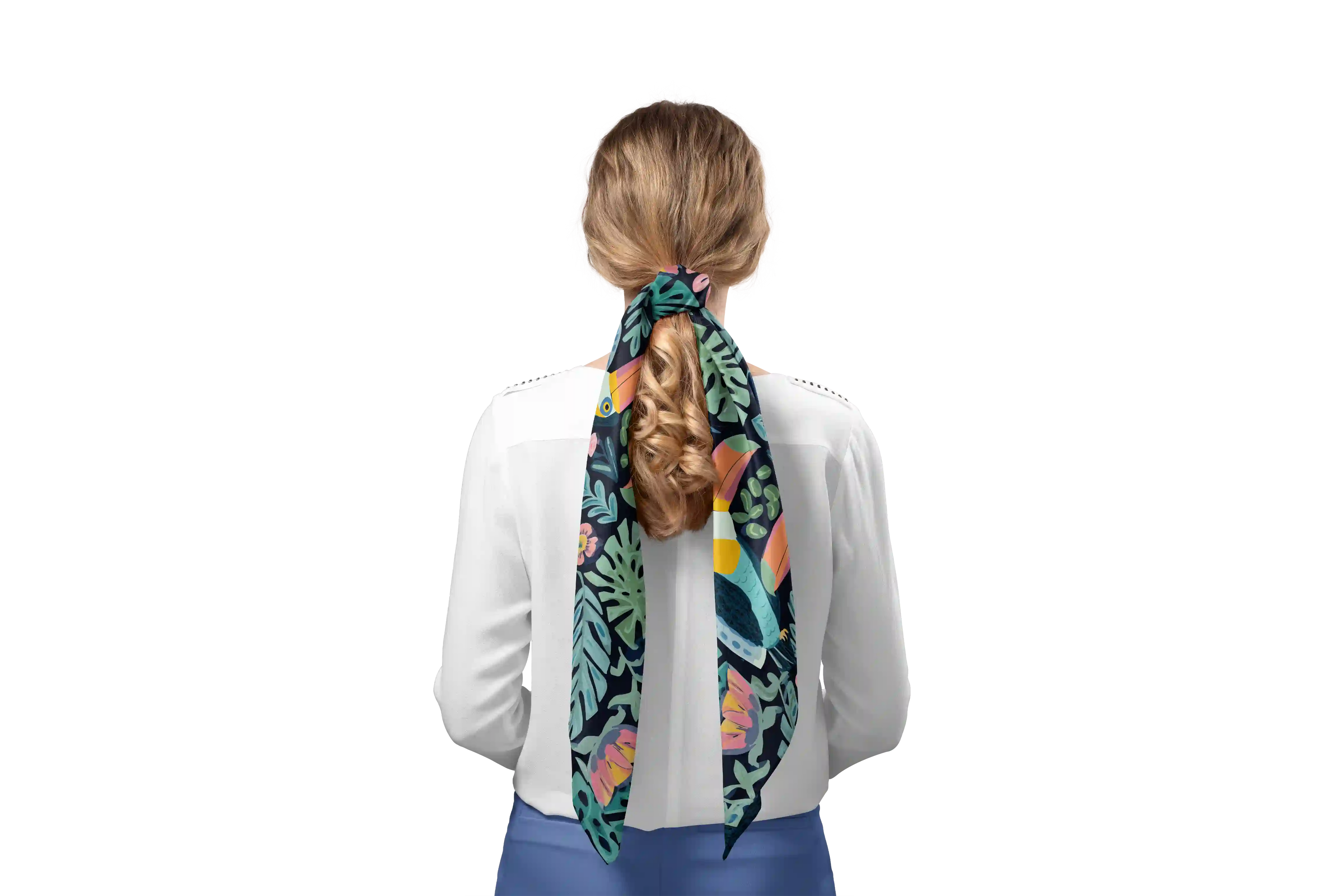 TUCAN LEAFES HO SCARF 150X48