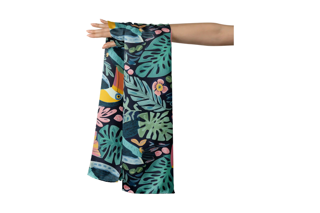 TUCAN LEAFES HO SCARF 150X48