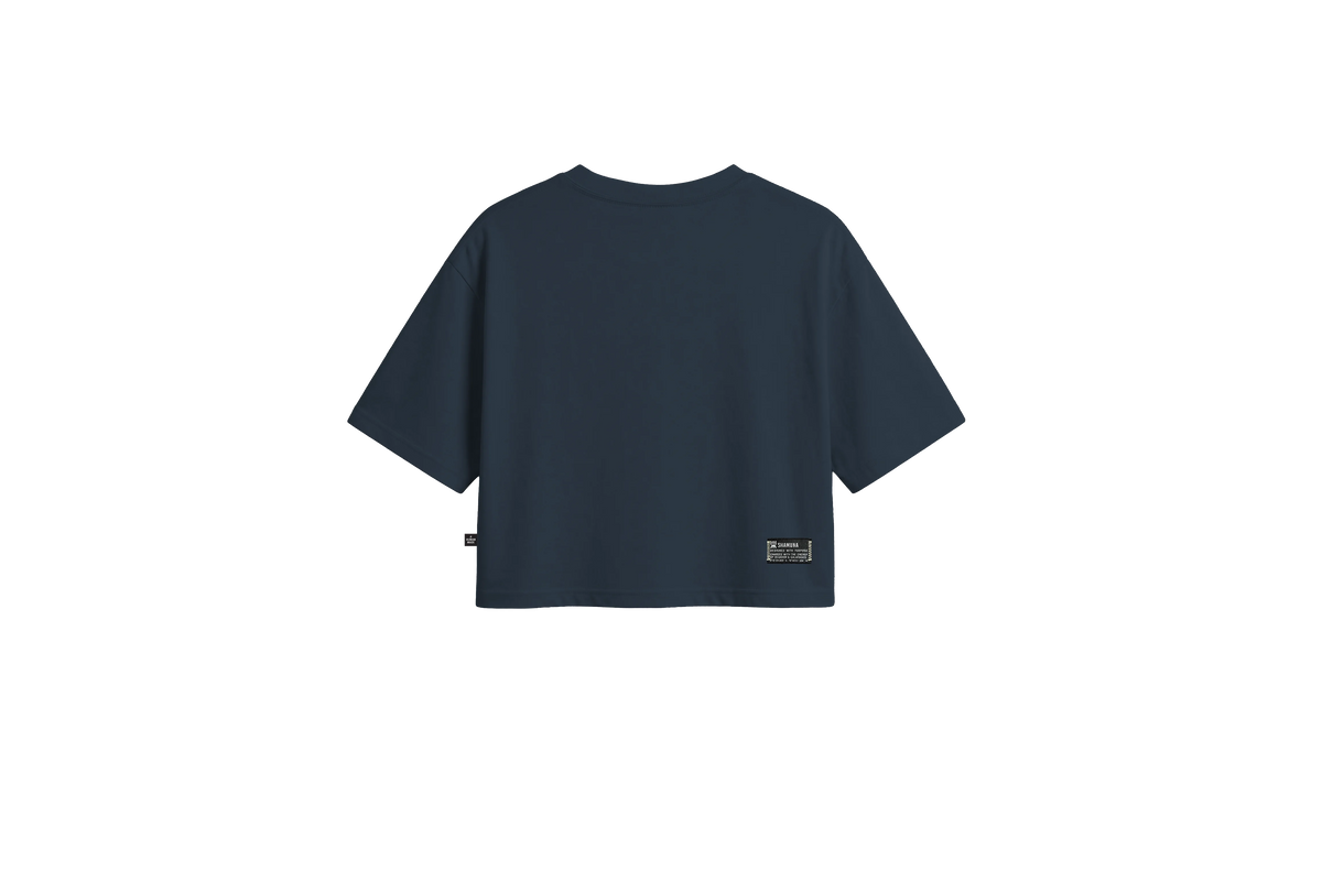 W ETHNIC POCKET JUTA NAVY T-SHIRT