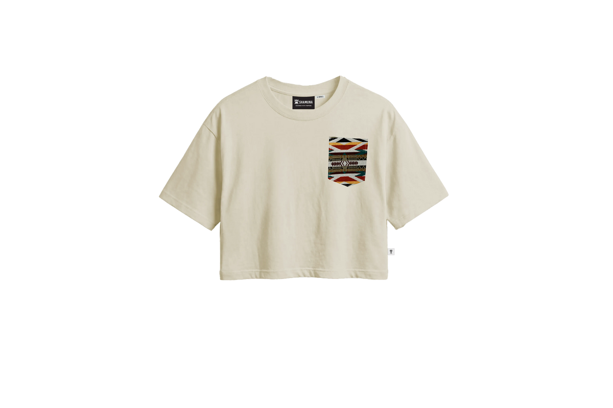 W ETHNIC POCKET JUTA RAW T-SHIRT