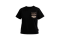 W ETHNIC POCKET BLACK T-SHIRT 01