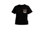 W ETHNIC POCKET BLACK T-SHIRT 01