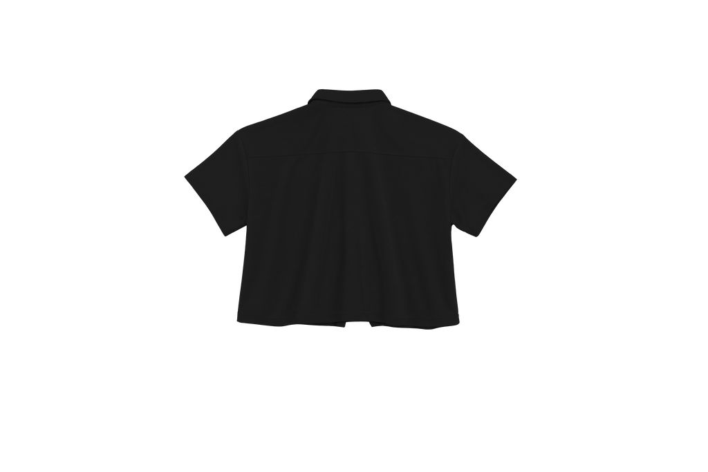 W MANGLAR SHIRT CROP MC BLACK