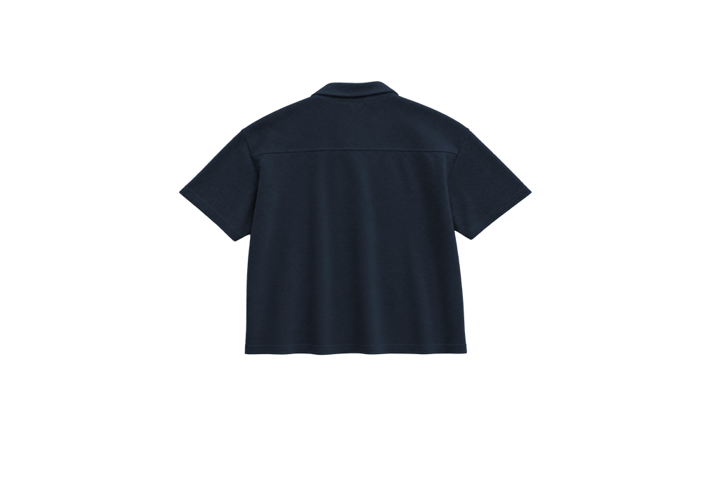 W MANGLAR SHIRT CROP MC BLUE