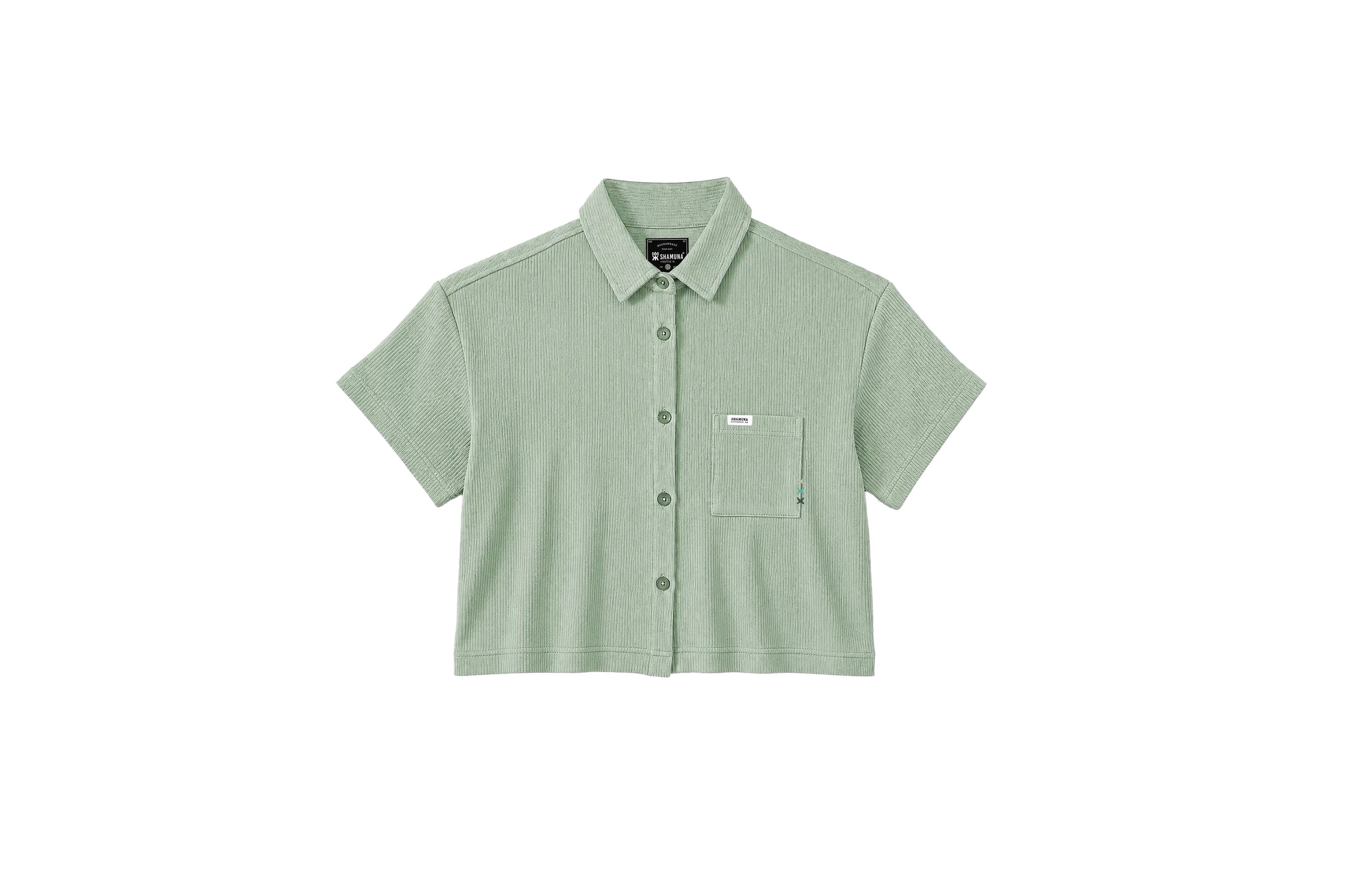 W MANGLAR SHIRT CROP MC MALVA