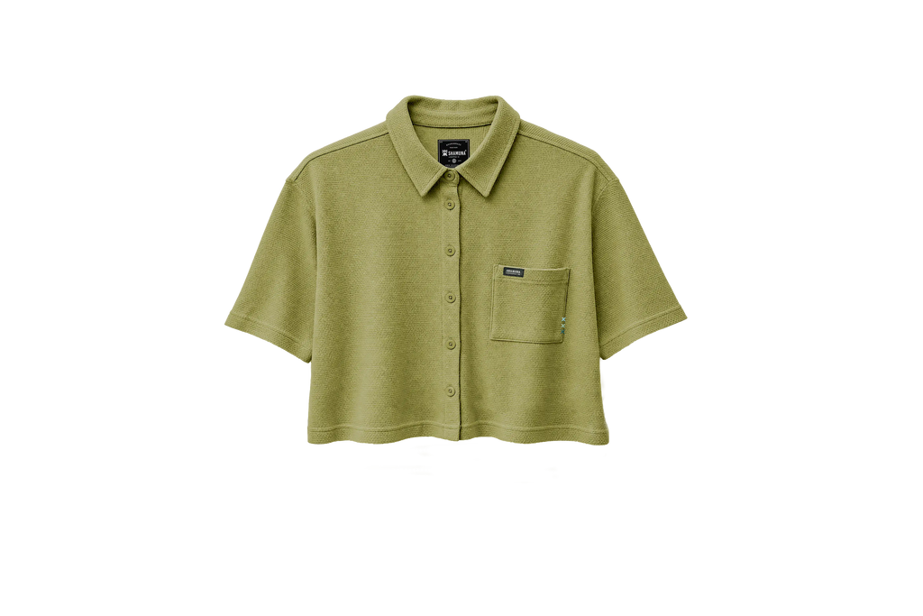 W MANGLAR SHIRT CROP MC YELLOW