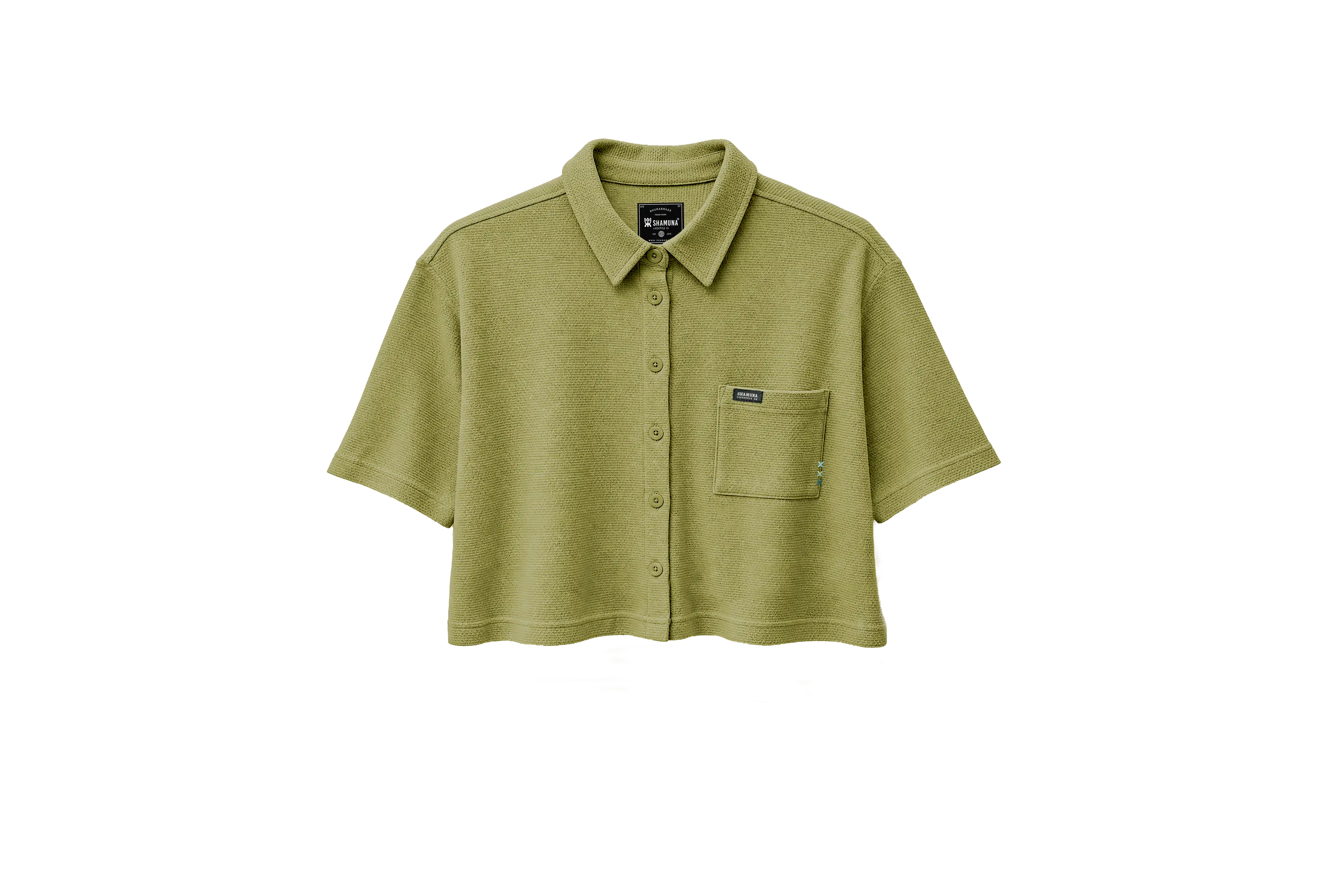 W MANGLAR SHIRT CROP MC YELLOW