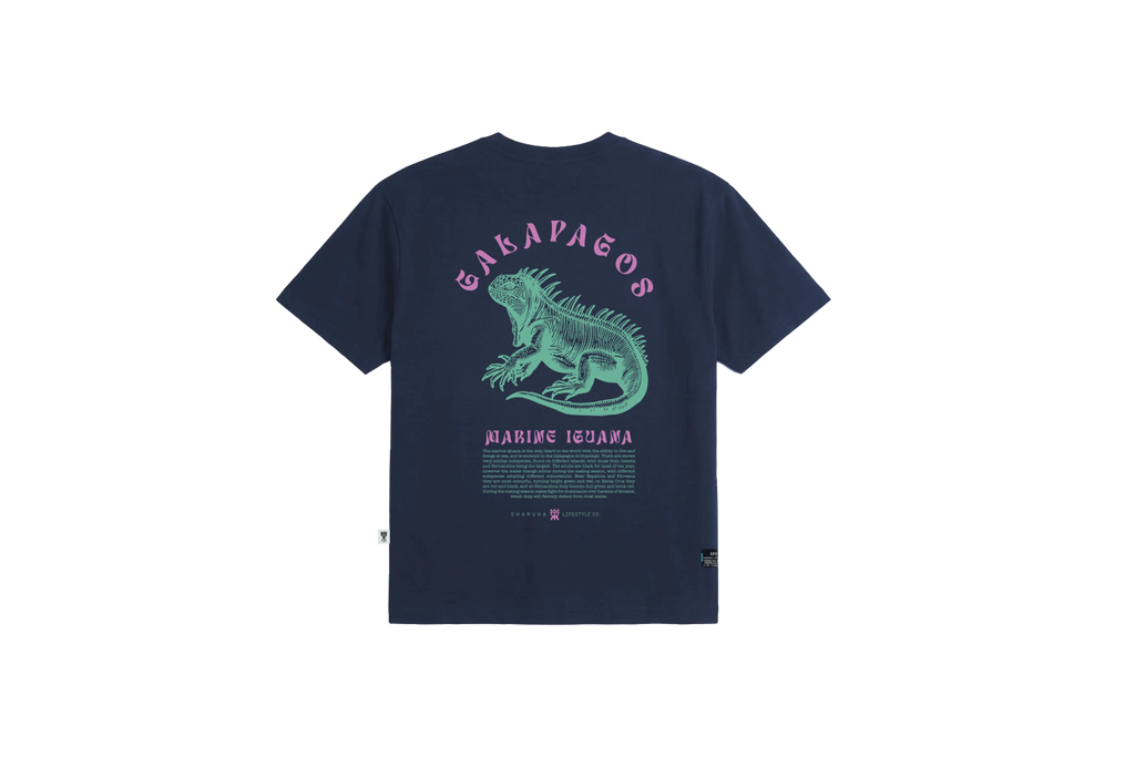 W MARINE IGUANA BLUE T-SHIRT