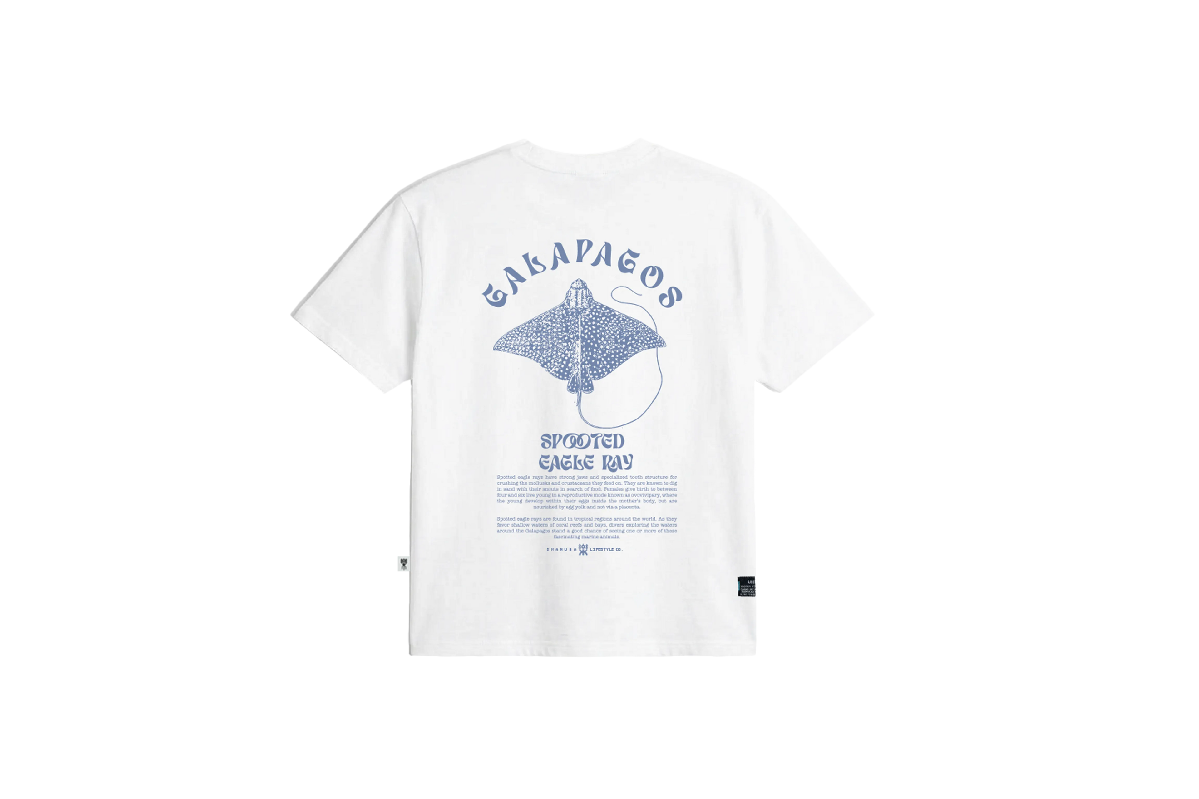 W SPOOTED EAGLE RAY RAW T-SHIRT