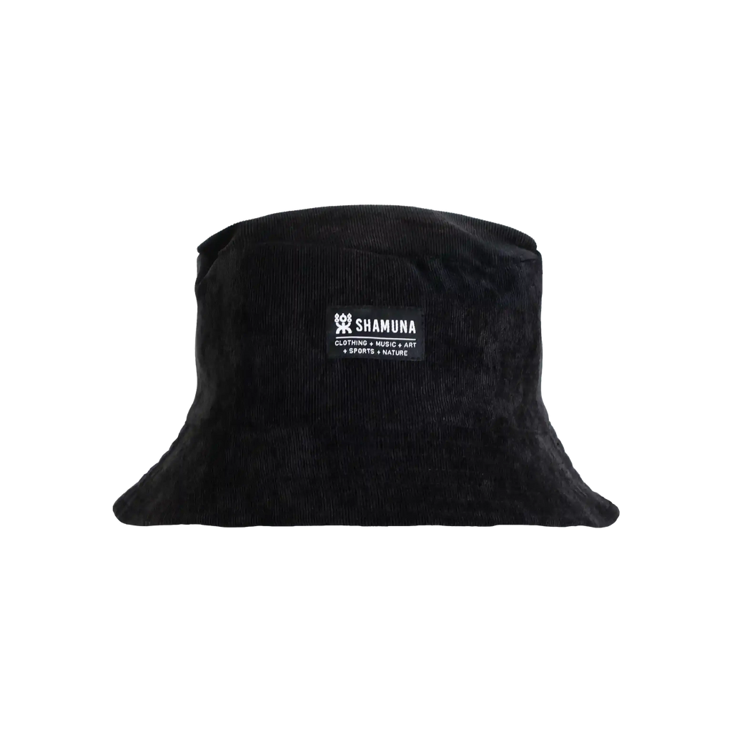 BLUE SHARKS&CORALS REVERSIBLE BUCKETHAT BLACK