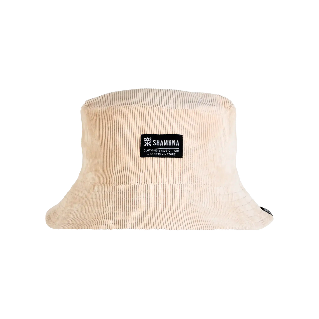 BLUE TRIBAL REVERSIBLE BUCKETHAT SAND