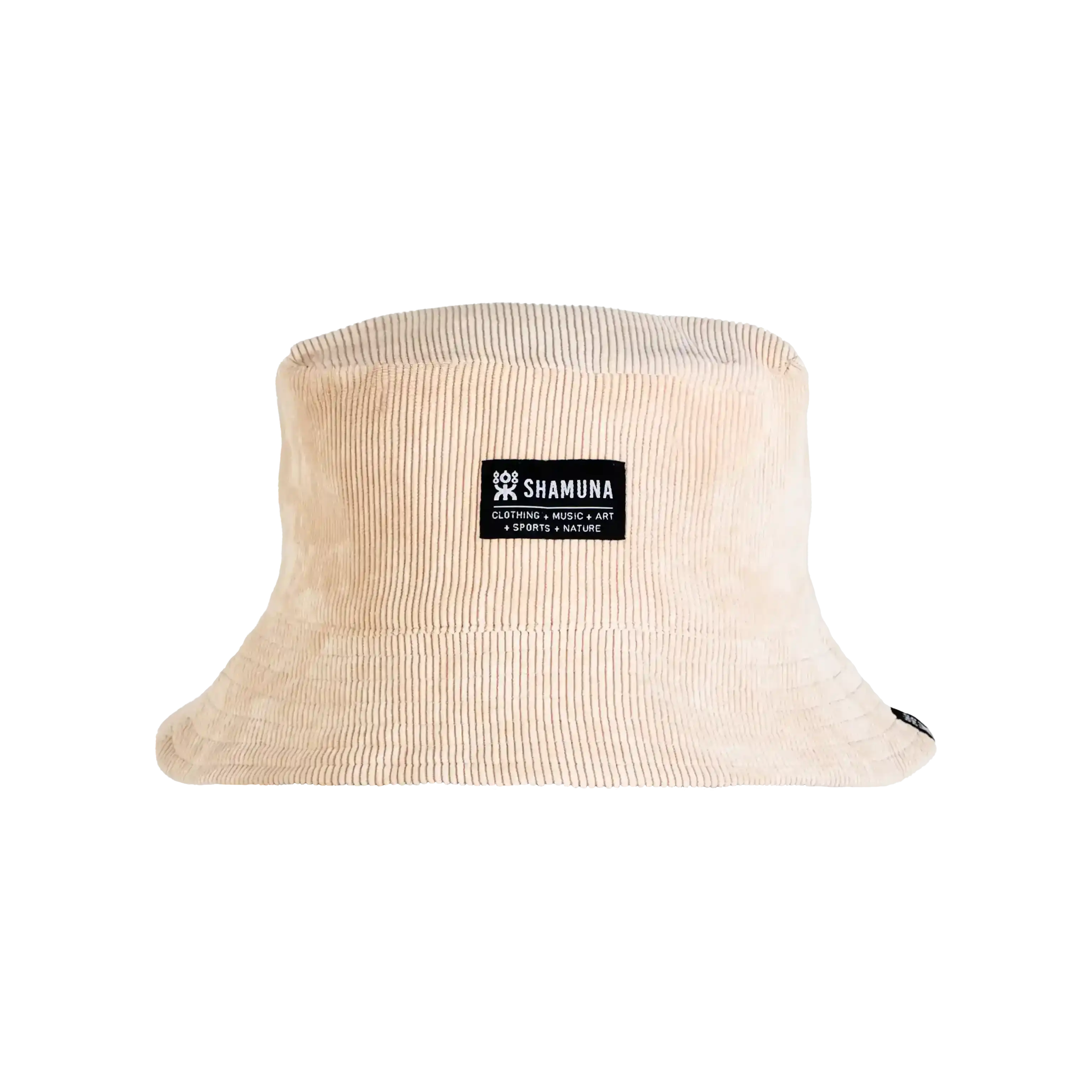 BLUE TRIBAL REVERSIBLE BUCKETHAT SAND