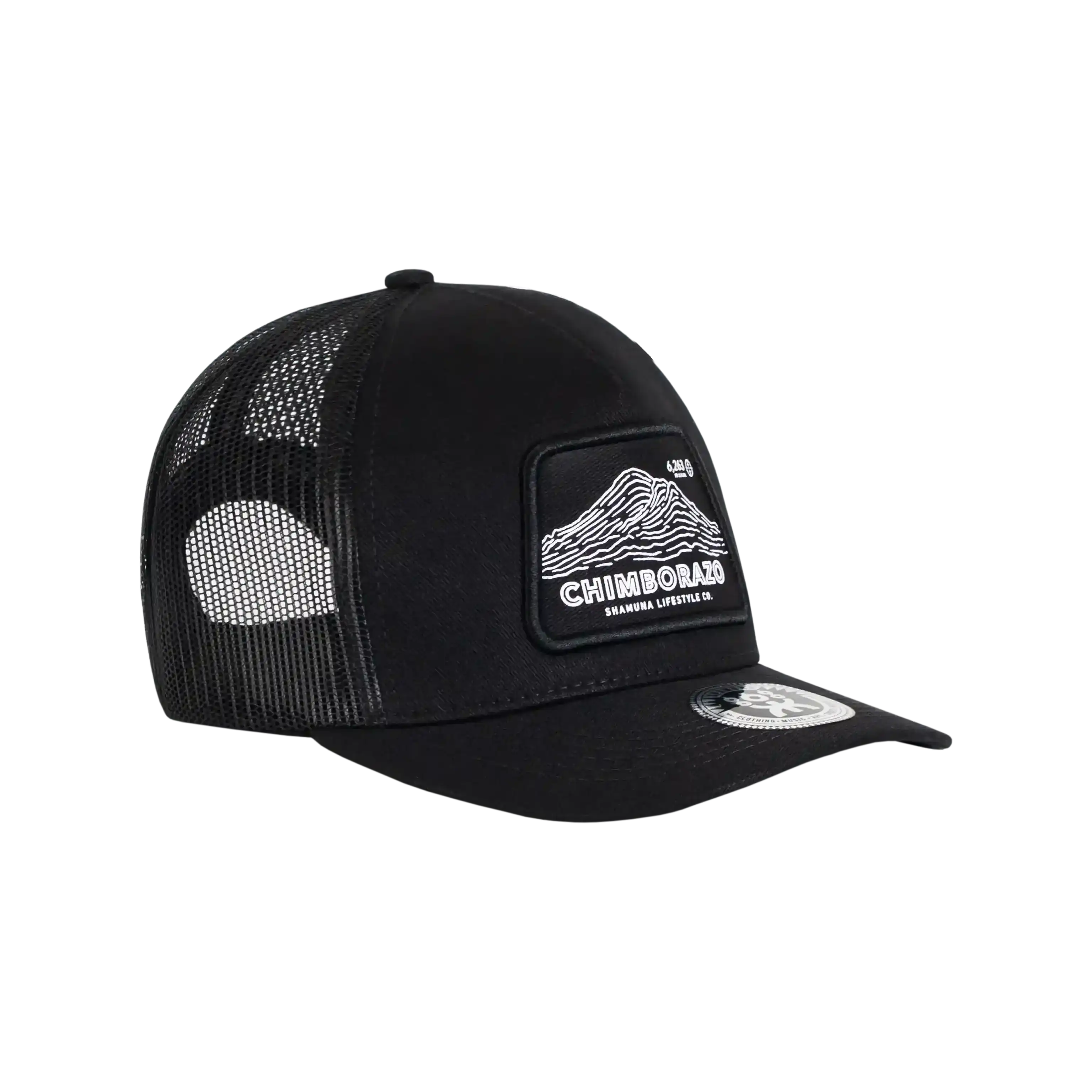 CHIMBORAZO TOPO TRUCKER HAT - BLACK