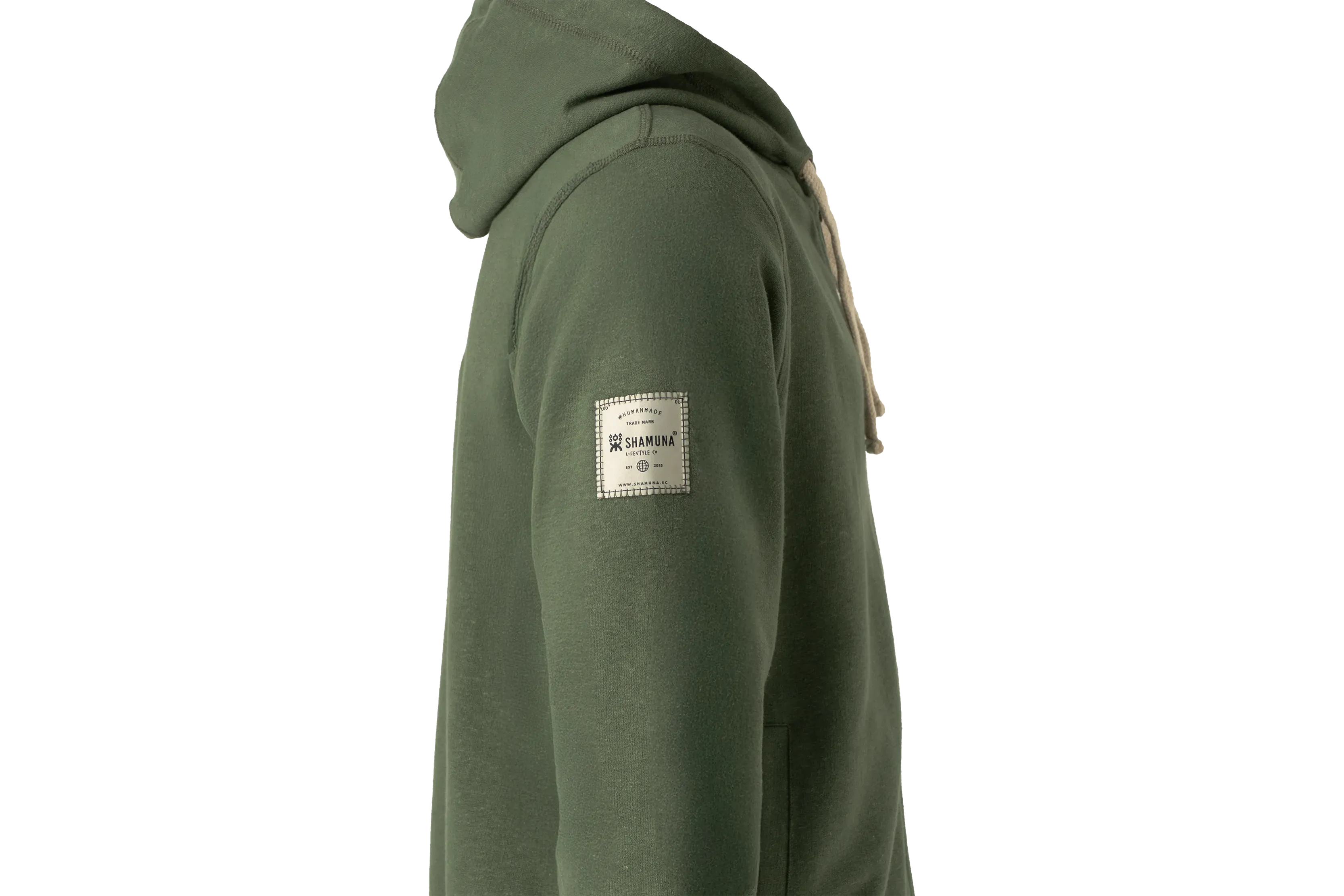 CUYABENO HOODIE HEMP GREEN FOREST