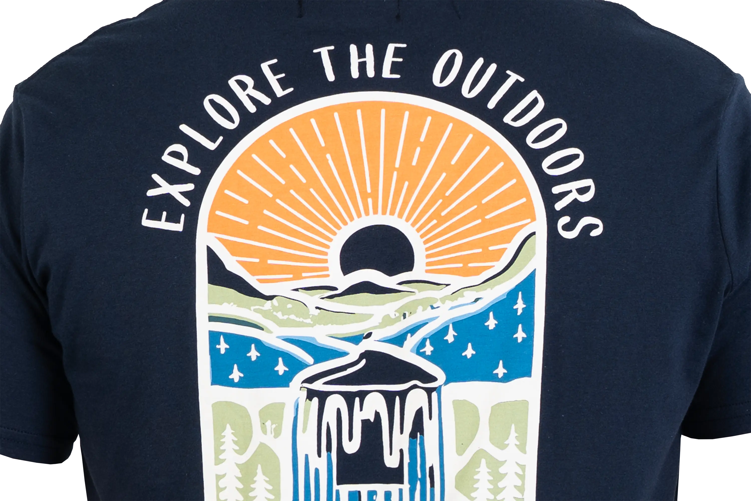 EXPLORE THE OUTDOORS - BLUE T SHIRT