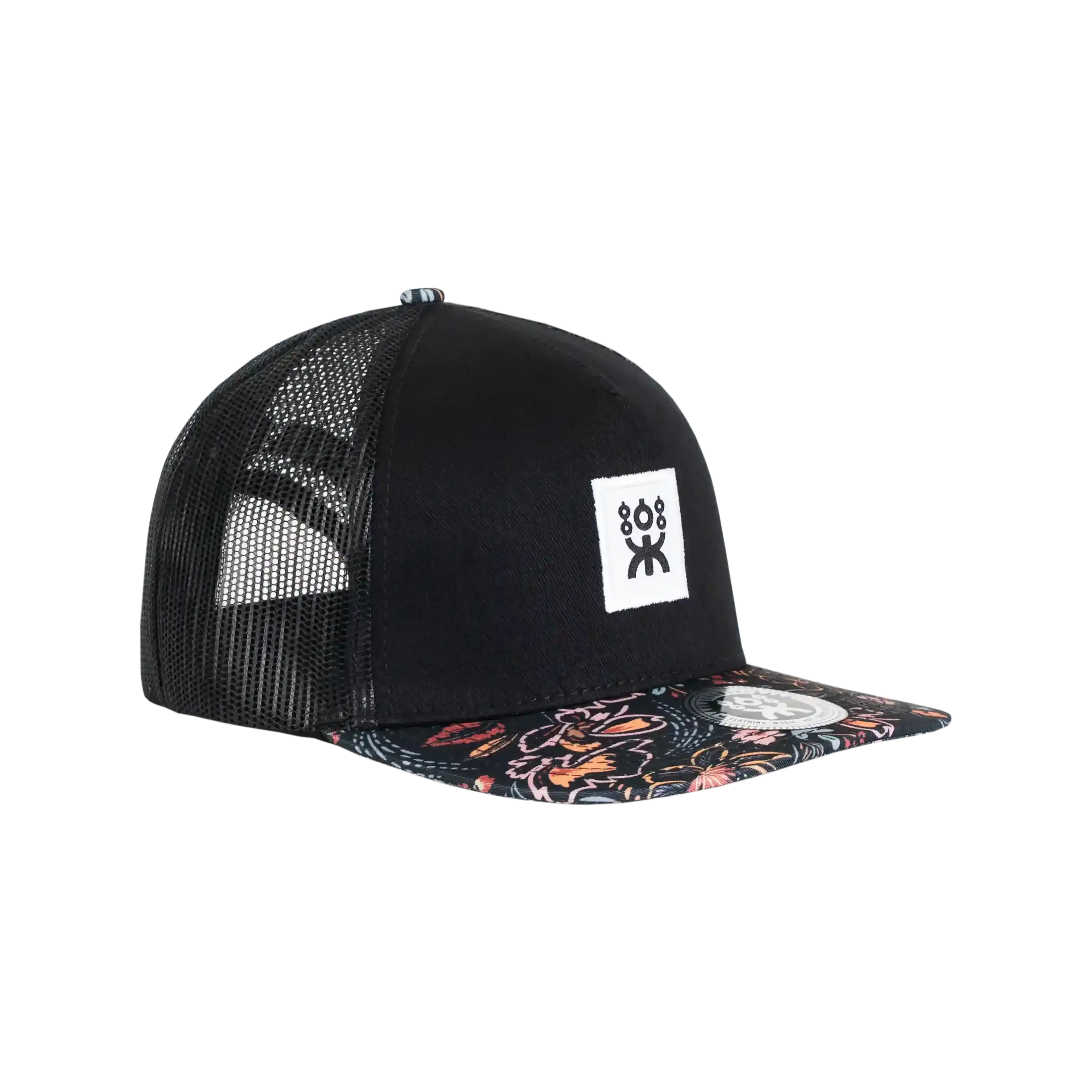 FLAT TRUCKER LEAFS BRIM BLACK