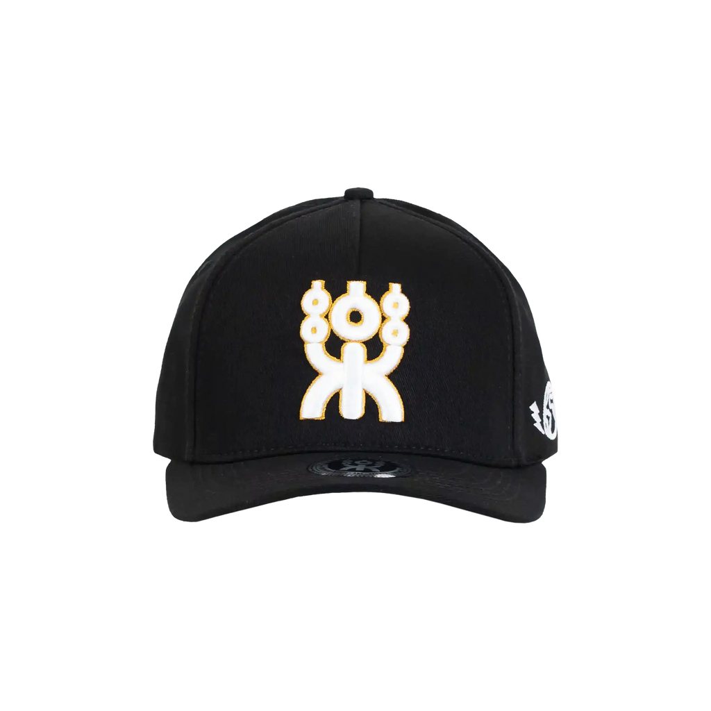 GOLFER SNAPBACK BLACK & GOLD LOGO