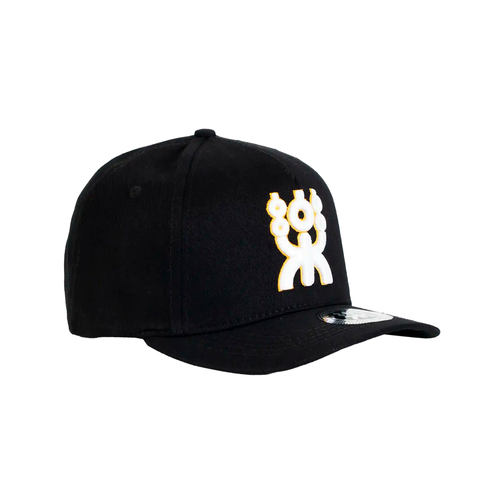 GOLFER SNAPBACK BLACK & GOLD LOGO