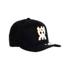 GOLFER SNAPBACK BLACK & GOLD LOGO