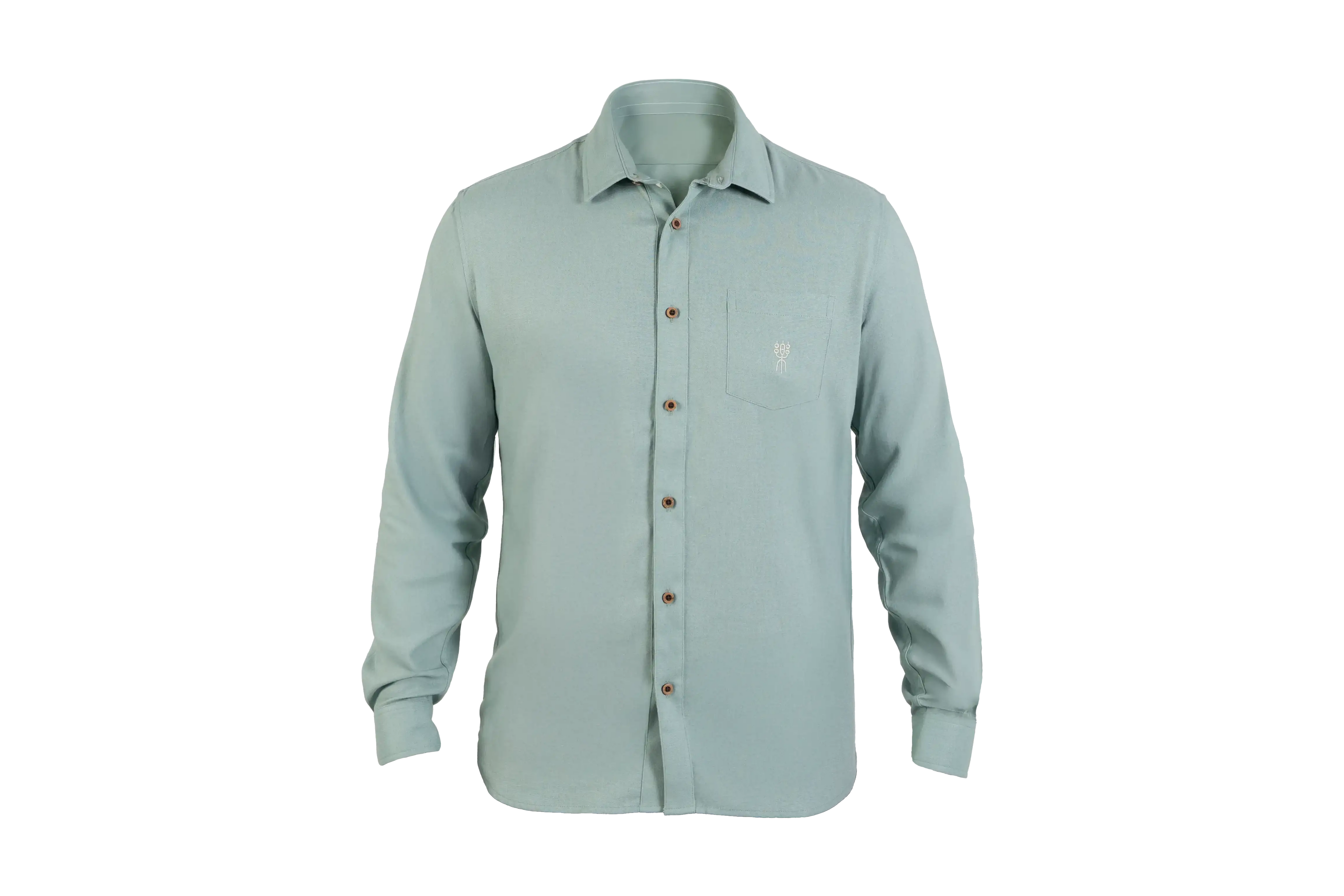 PINZON SHIRT ML AQUA