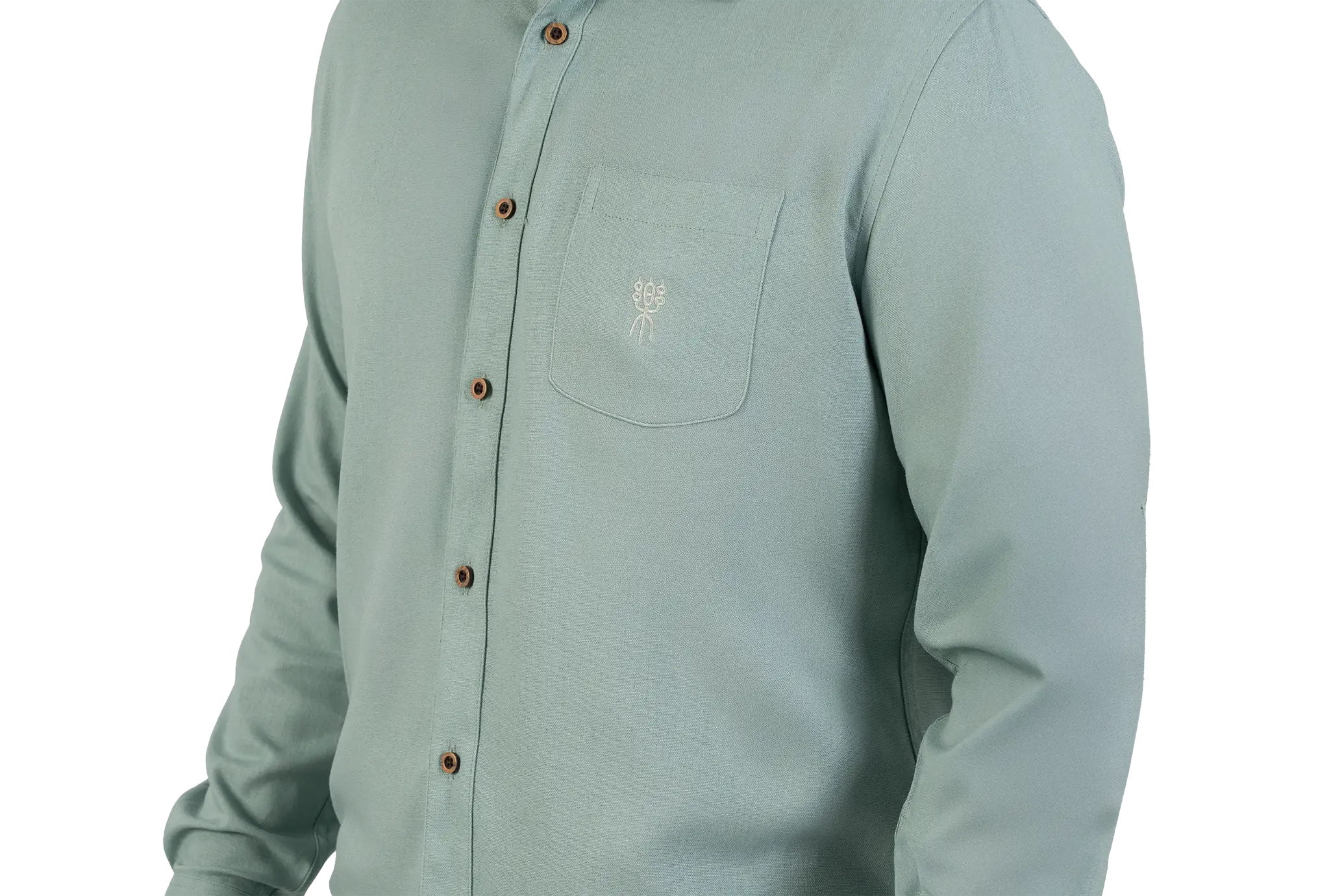 PINZON SHIRT ML AQUA