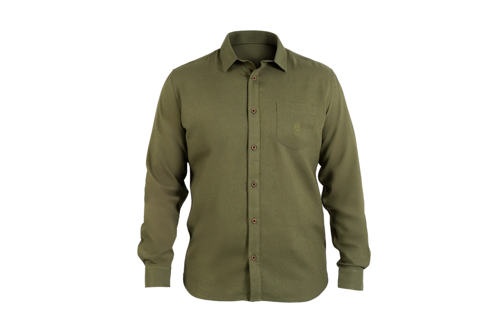 PINZON SHIRT ML FOREST GREEN