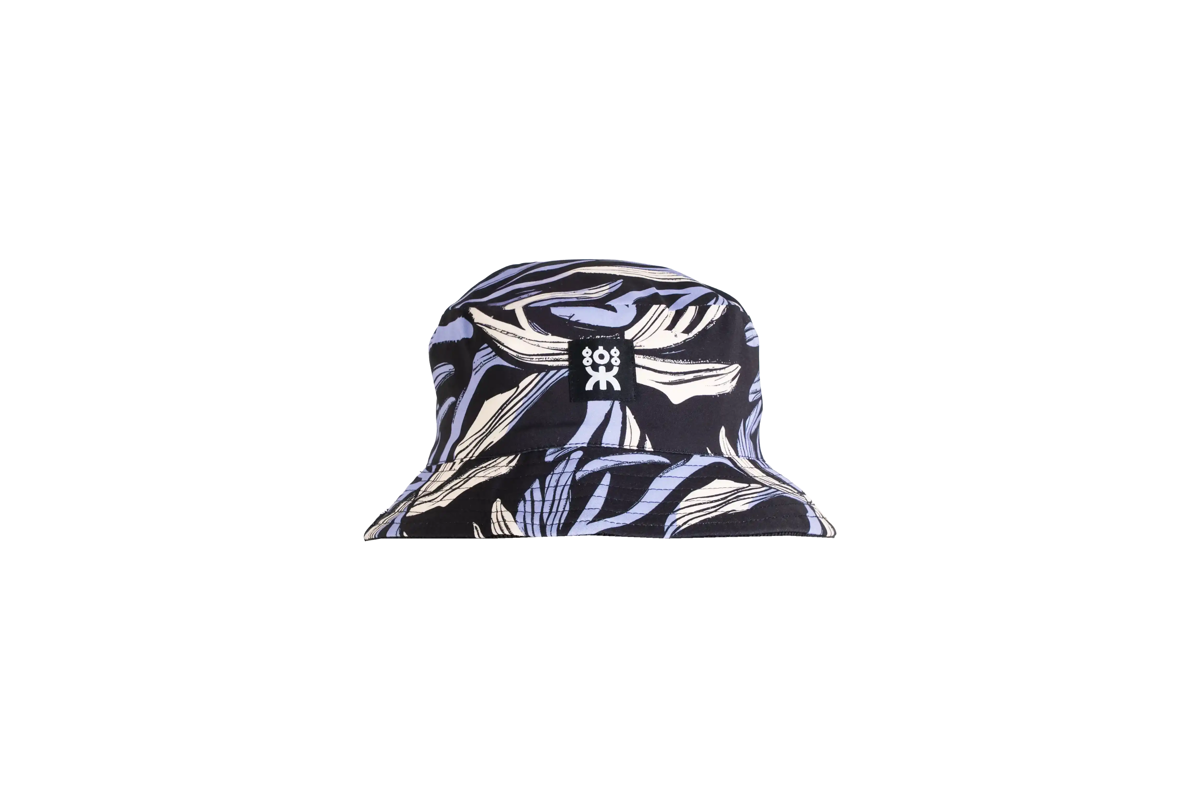PURPLE LEAFS  REVERSIBLE BUCKETHATS BLACK