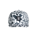 SNAPBACK FULL BLACK&WHITE FLOWERS