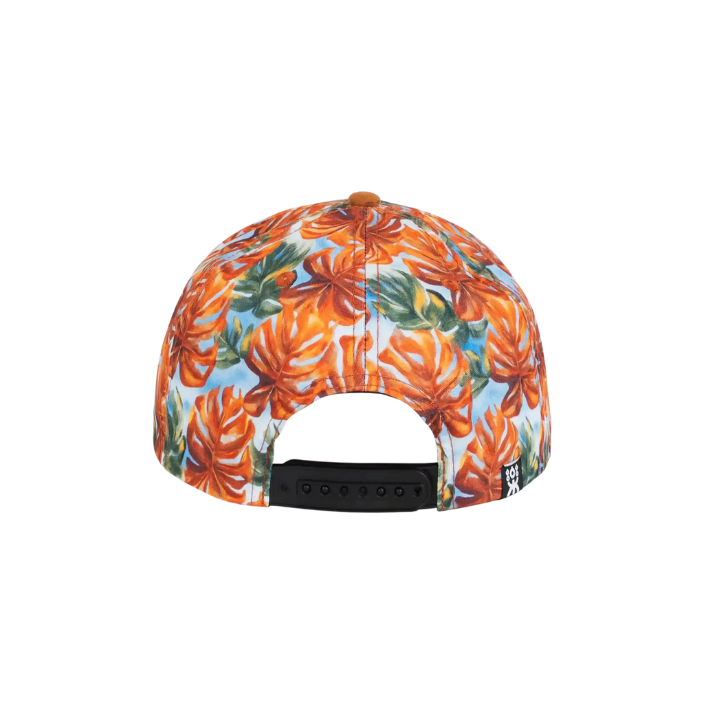 SNAPBACK FULL PALM LEAF BROWN BRIM