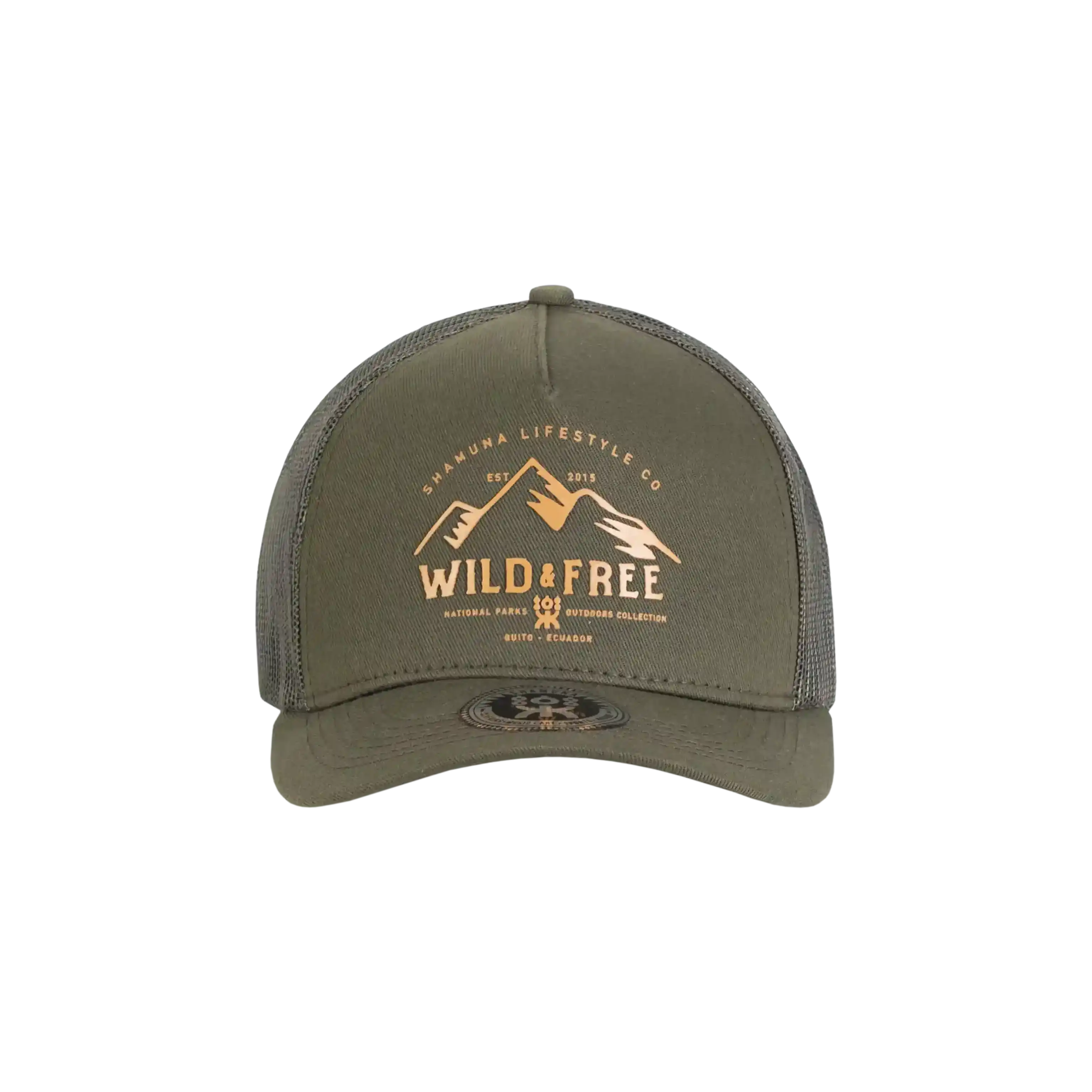 TRUCKER WILD & FREE - OLIVE